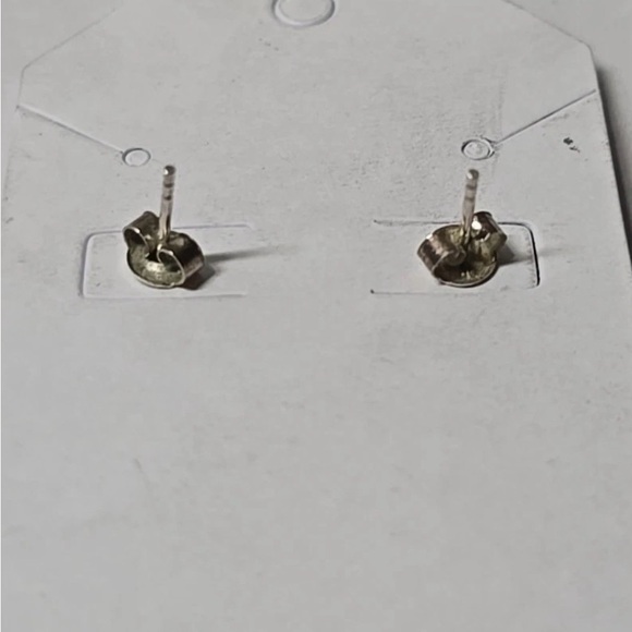 sterling silver baroque pearl And  Champaign Crystals  Dangel Earrings Post Back